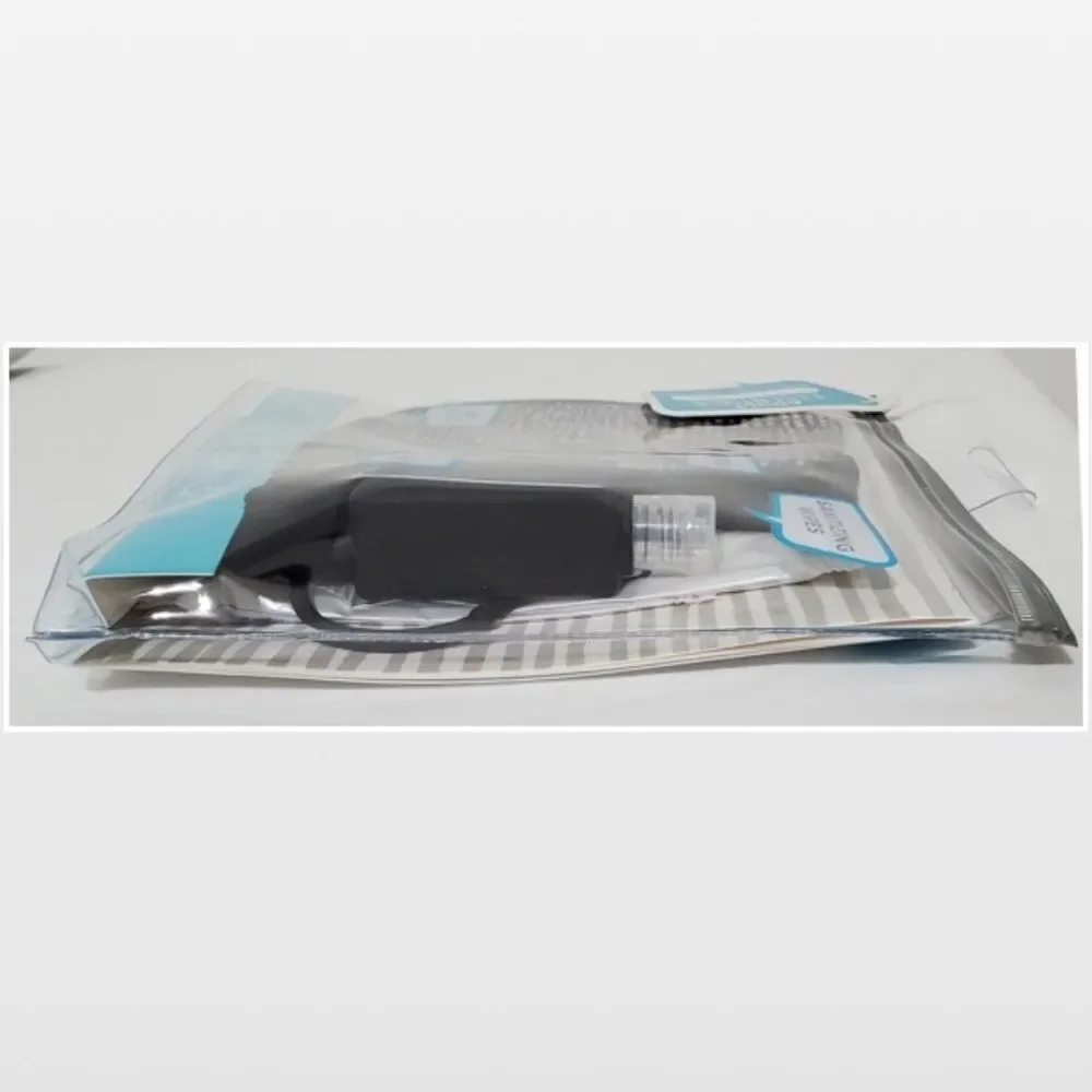 New ABG Accessories Mask Gloves Wipes Adult Travel Kit Grey White 8 Piece NWT